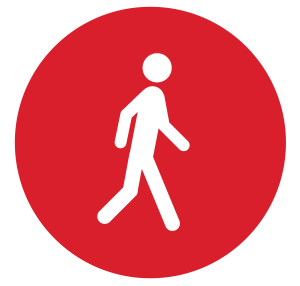 Icon zum Handlungsfeld Fußverkehr